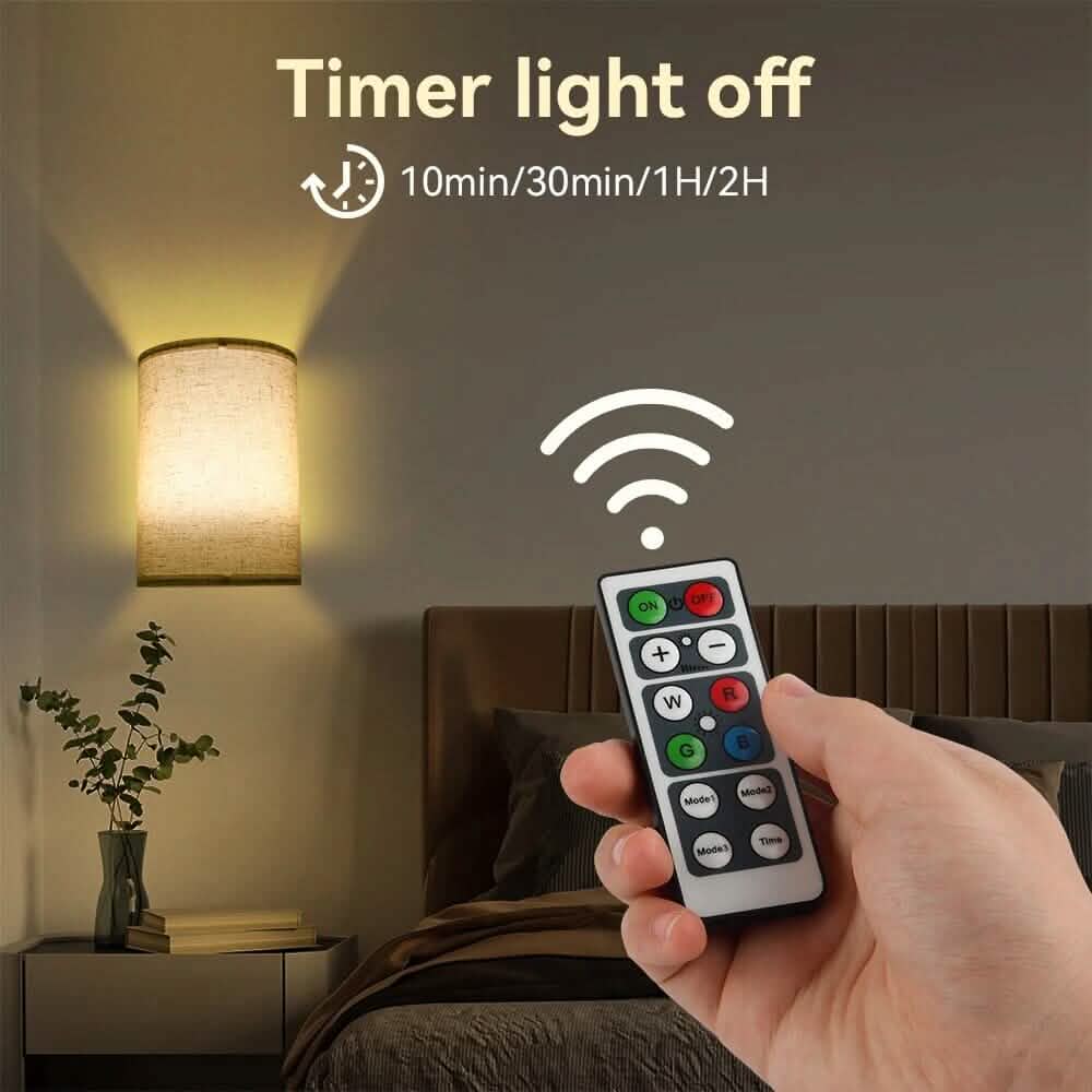 2-Pack: Magnetic Wireless Wall Sconce Lighting 6