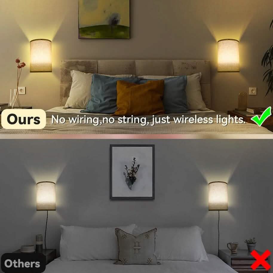 2-Pack: Magnetic Wireless Wall Sconce Lighting 8