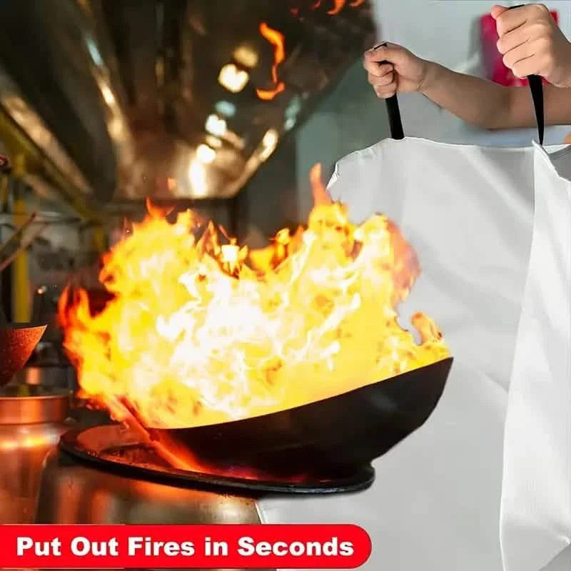 2-Pack: Premium Fiberglass Fire Blankets - Heat-Resistant, Compact and Reusable 5