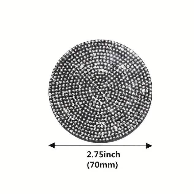 2-Pack: Shimmering Diamond Car Cup Mats 4