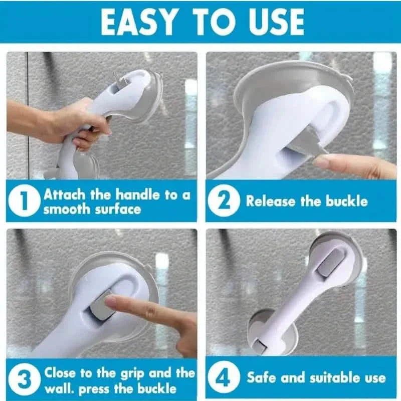 2-Pack: Shower Handle Grab Bars For Bathtubs And Showers 3