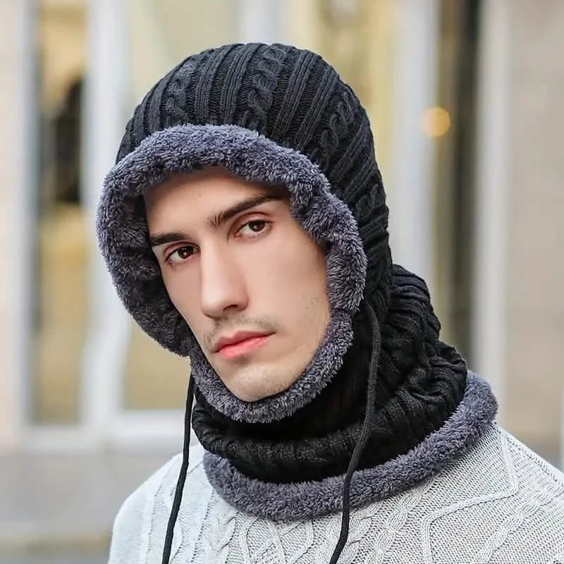 2-Pack: Winter Warm Hat Plus Velvet Knitted Pullover Hat For Men And Women 1