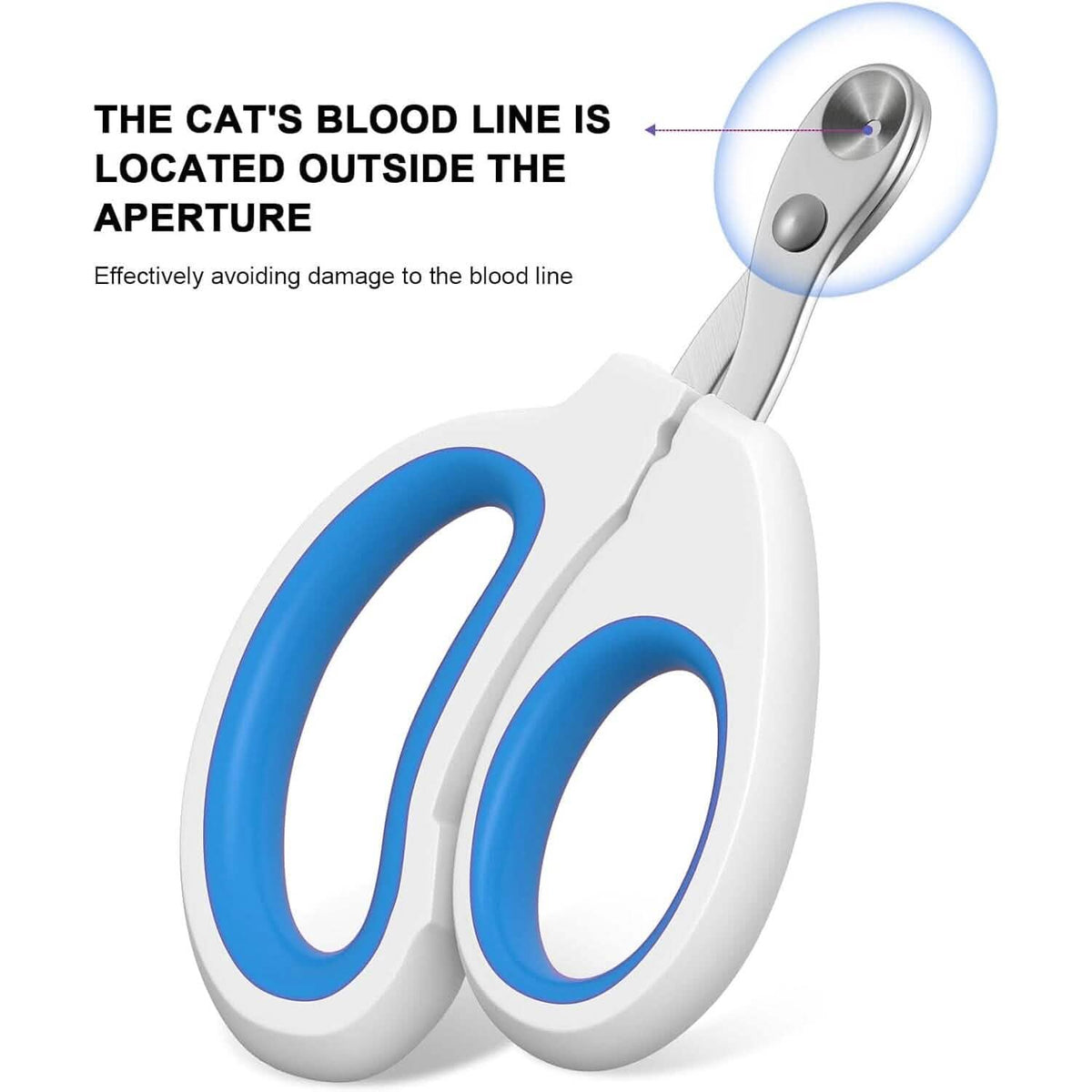 2-Piece: Easy-Grip Stainless Steel Cat Nail Clippers 3