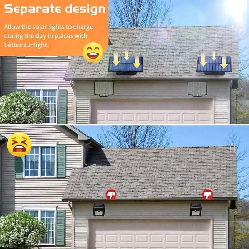 2-Pieces: 106 LED Solar Security Outdooor Lights 4
