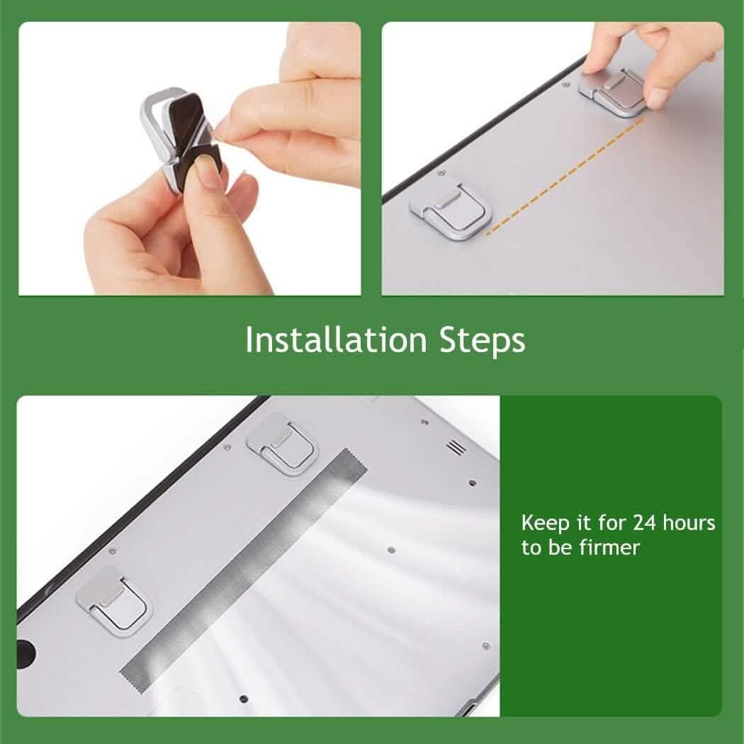 2-Pieces: Adjustable Invisible Notebook Computer Support Bracket 6