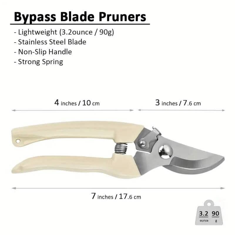 2-Pieces: Garden Pruning Shears Set Sharp Blades 3