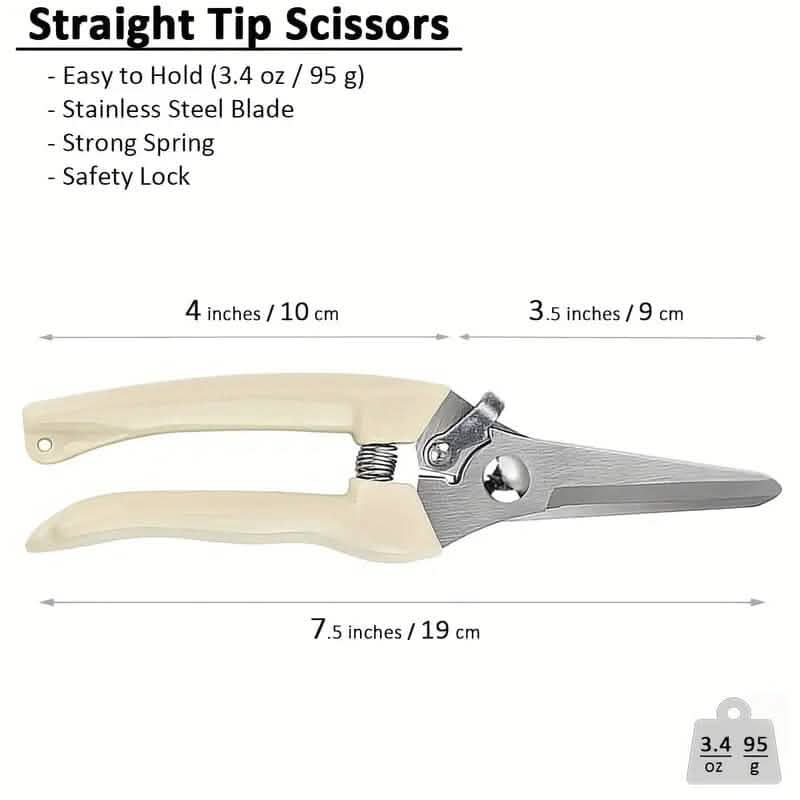2-Pieces: Garden Pruning Shears Set Sharp Blades 4