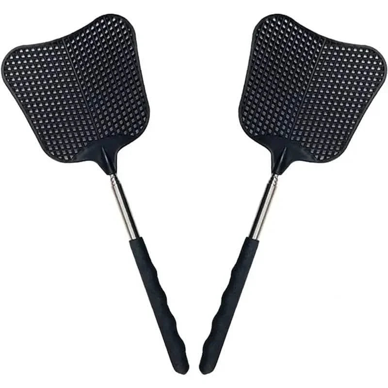 2-Pieces: Heavy Duty Telescopic Fly Swatter Set 1