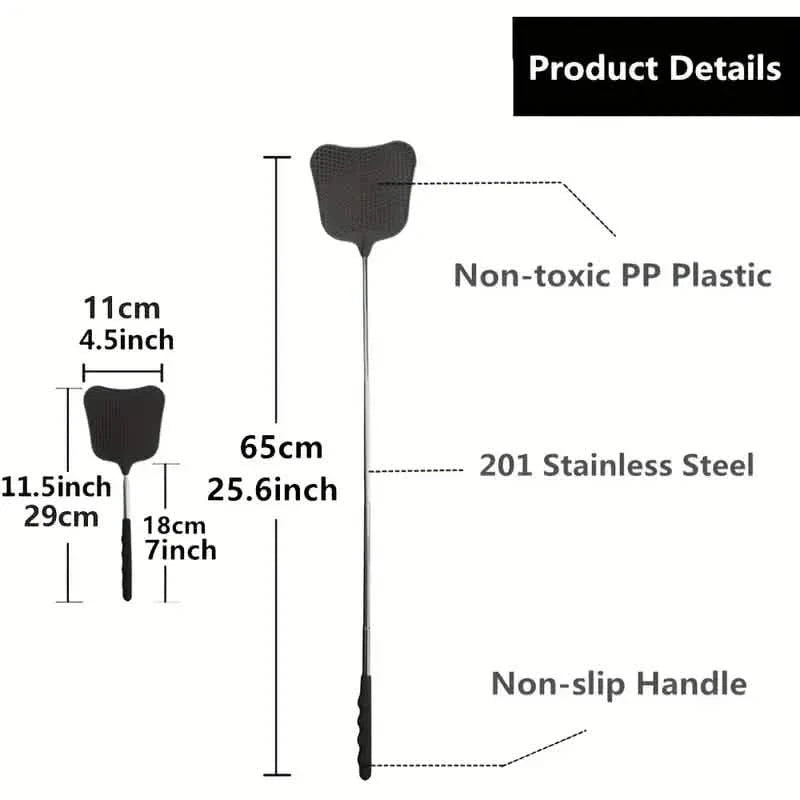 2-Pieces: Heavy Duty Telescopic Fly Swatter Set 8