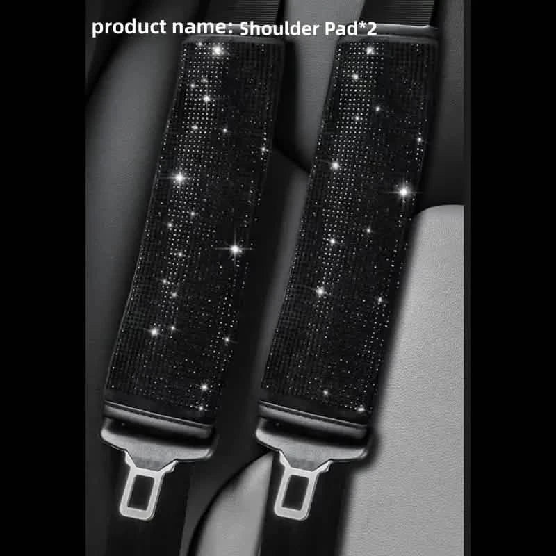 2-Pieces: Luxury Leather Seat Belt Protectors 2
