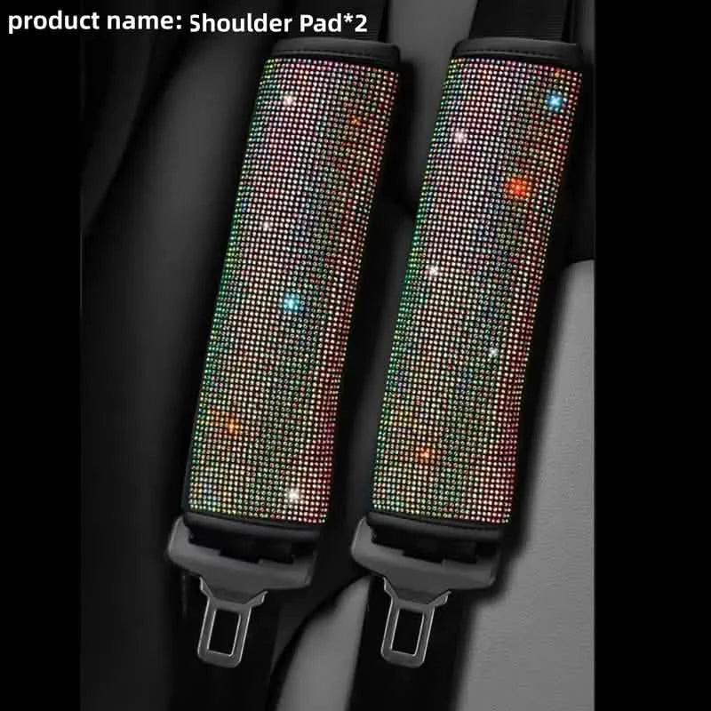 2-Pieces: Luxury Leather Seat Belt Protectors 3