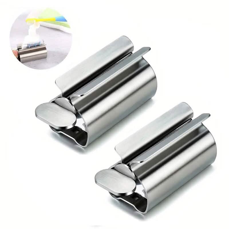 2-Pieces: Stainless Steel Toothpaste Squeezer 2