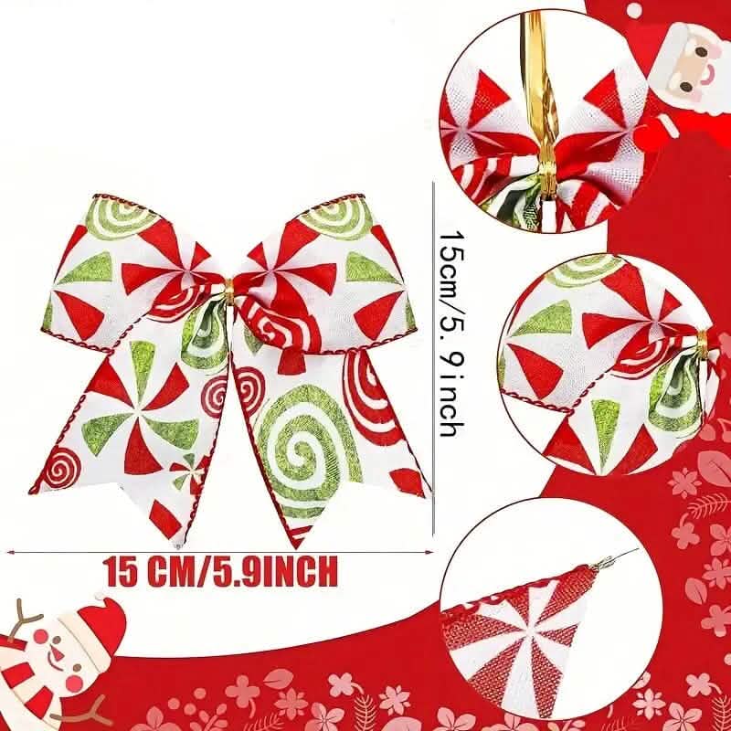 20-Pieces: Christmas Tree Bow Decorations 3