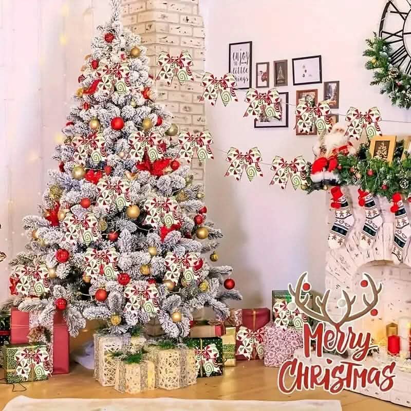 20-Pieces: Christmas Tree Bow Decorations 7