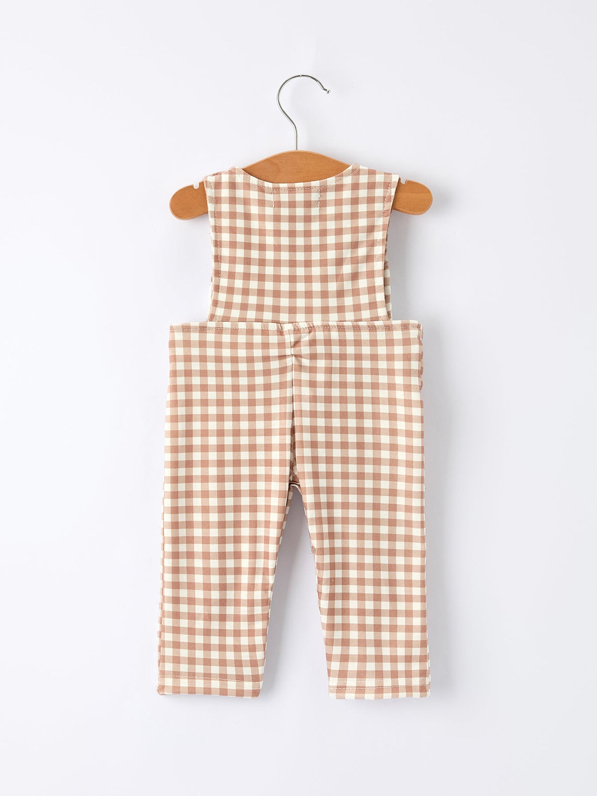Christmas Vintage-Style Plaid Embroidered Gingerbread and Bows Boy Romper 7