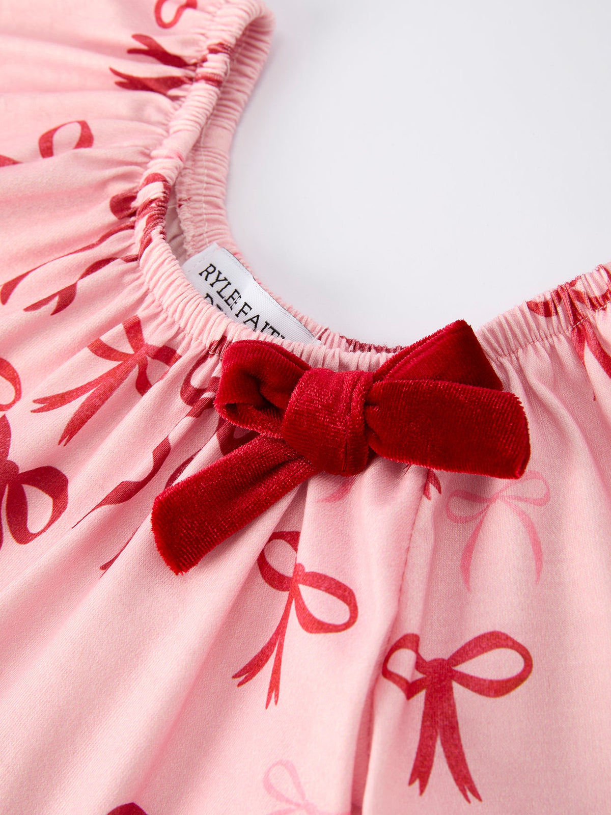 Bow Print Baby Girls Romper 8