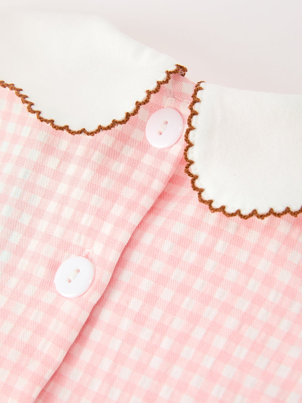 Christmas Girls Gingerbread Peter Pan Collar Dress 10