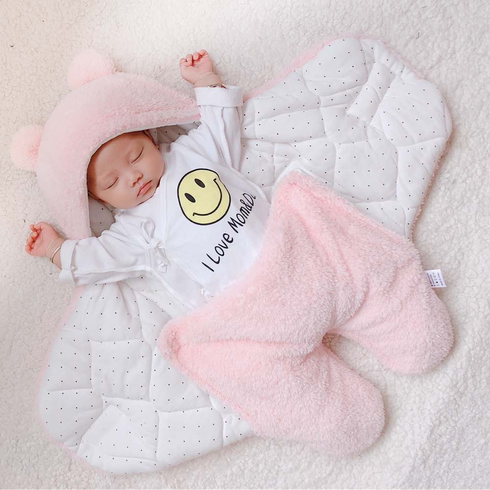 Baby Sleeping Bag Envelope for Newborn Baby Winter Swaddle Blanket 2