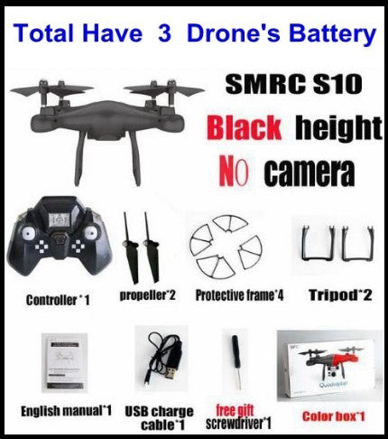 Sales Promotion WiFi 2MP Camera With S10 SMRC FPV Quadcopter Drone Helicopter UAV Micro Remote Control Toy RACER KIT Aircraft 21