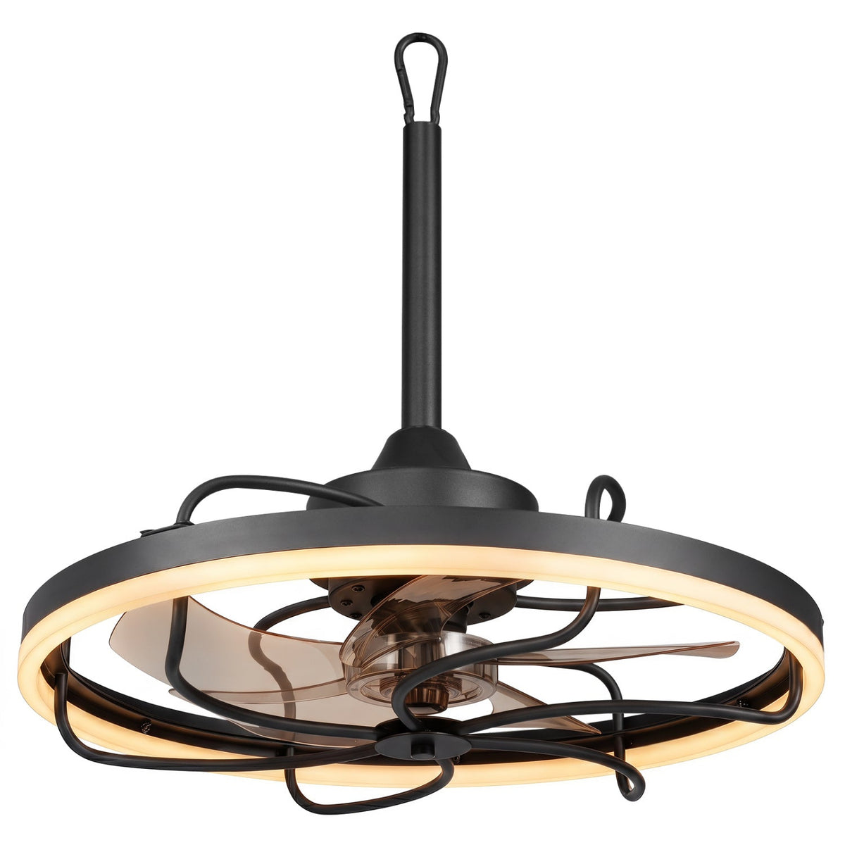 20" Ceiling Fan with Dimmable LED Light and Remote Control 2