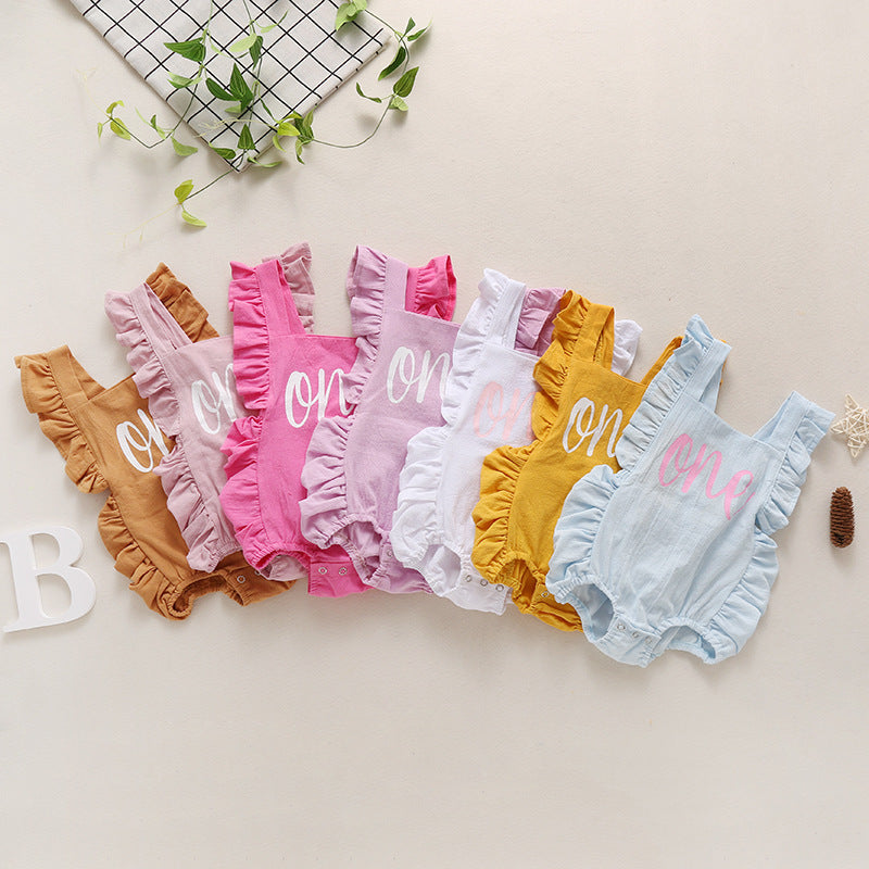 Infant Multicolor Bellyband Jumpsuit Romper 1
