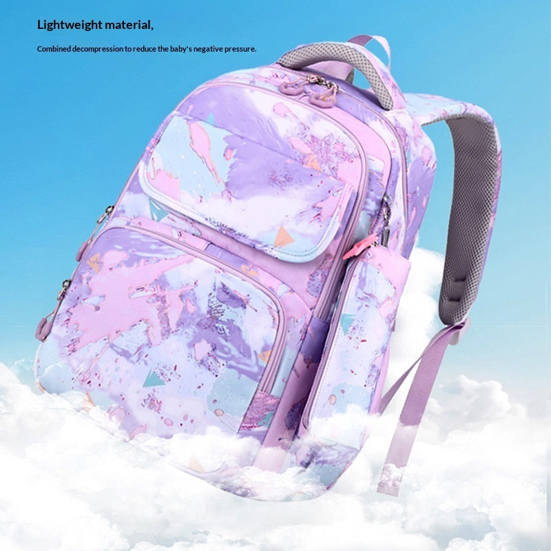 Elementary School Backpack Weight-Reducing Back-Supporting And High-Capacity 1