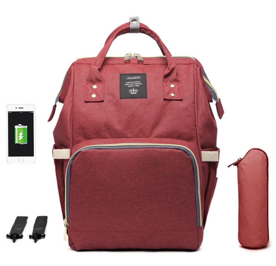 Large Capacity Diaper Bag Mummy Nursing Nappy Backpacks Travel Baby 23