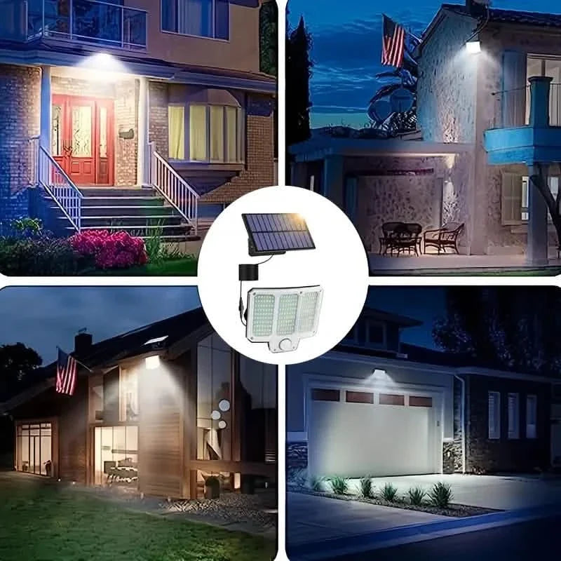 210LED Super Bright Motion Sensor Solar Strong Power LED Garden Wall Lamp 9