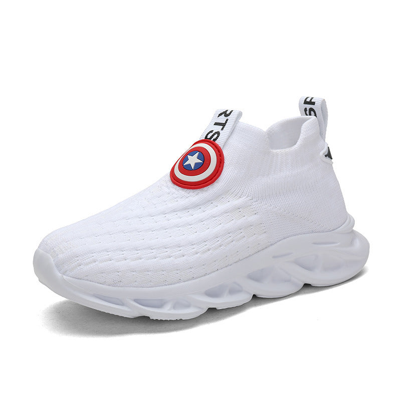 Children's Shoes Men's Knitted Shoes Small White Shoes 5