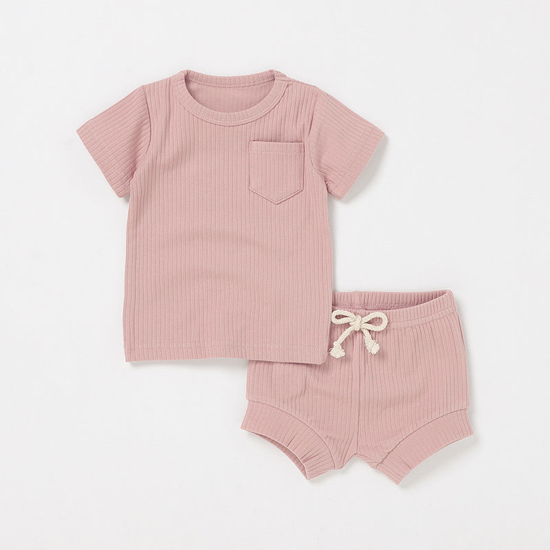 Newborn Short-sleeve And Shorts Set 8