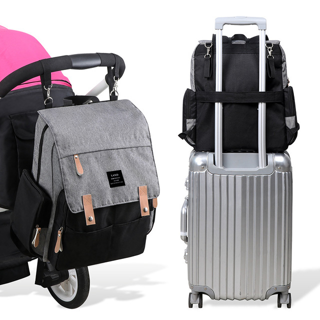 LAND Mommy Diaper Bags Landuo Mother Large Capacity Travel Nappy Backpacks with changing mat Convenient Baby Nursing Bags MPB86 5