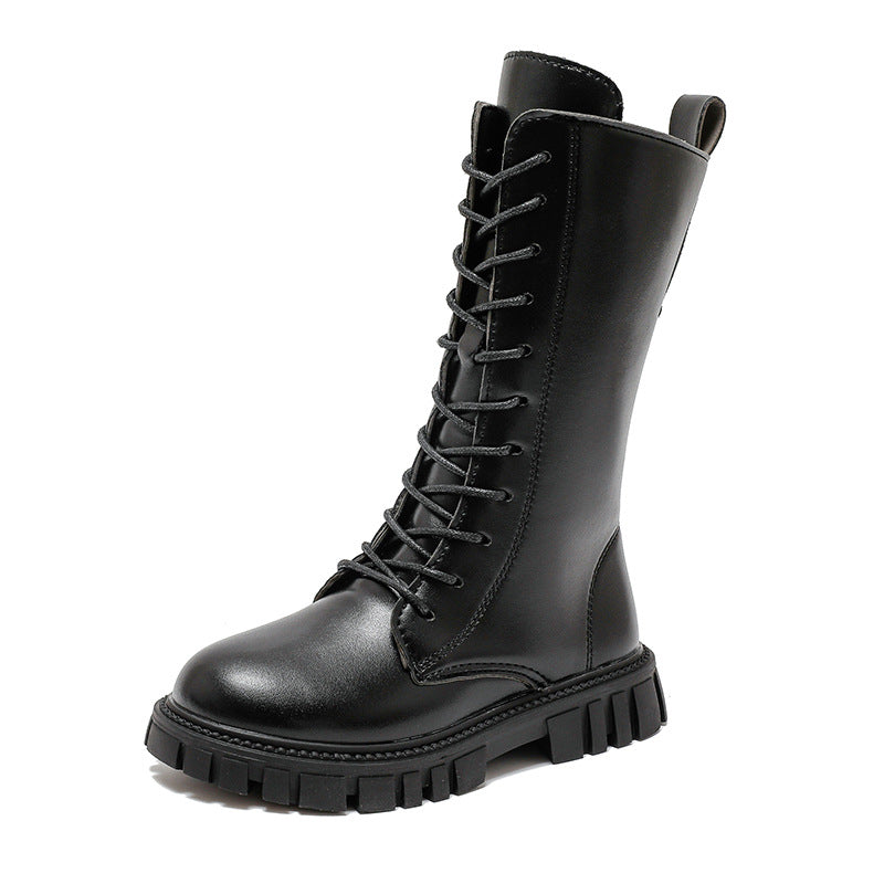 British-style Childrens Knee-high Boots For Girls 5