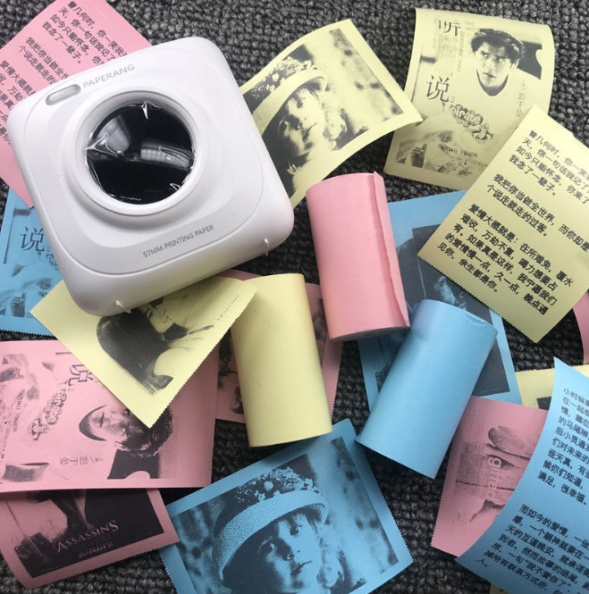 Mini Bliuetooth Wireless Thermal Printer Paper Sticker Label Printer 10