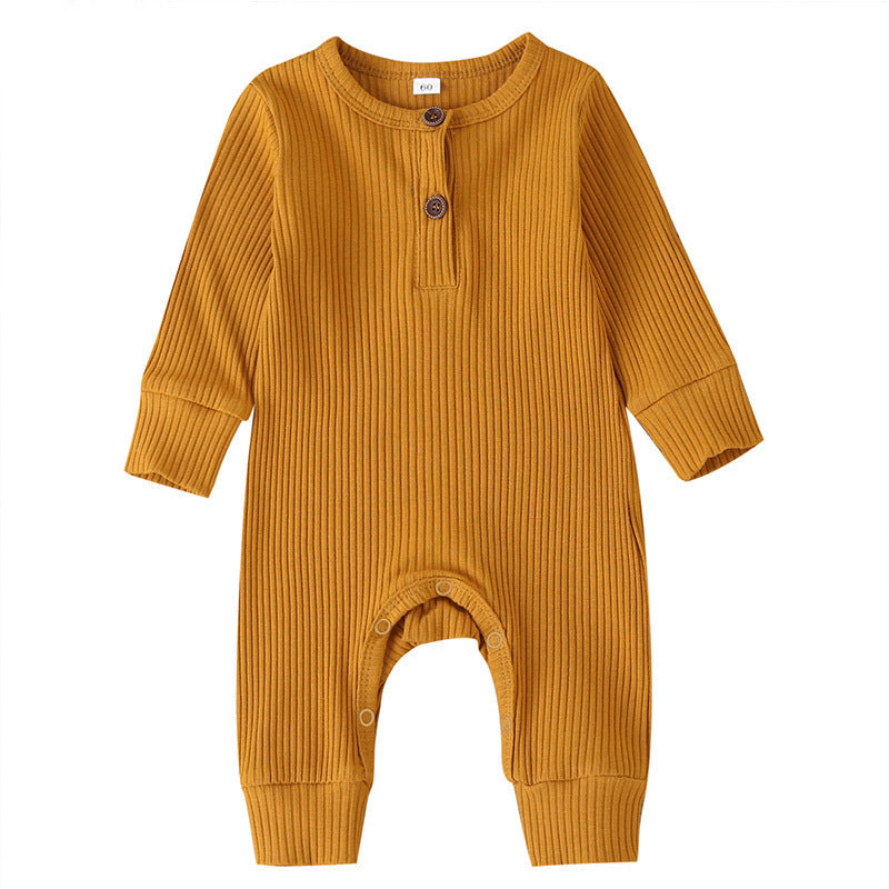 New Baby Jumpsuit Sunken Stripe Trousers Romper Western Style 10