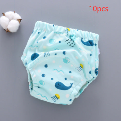 Baby Training Pants Washable 6-layer Gauze Diaper Cover 23
