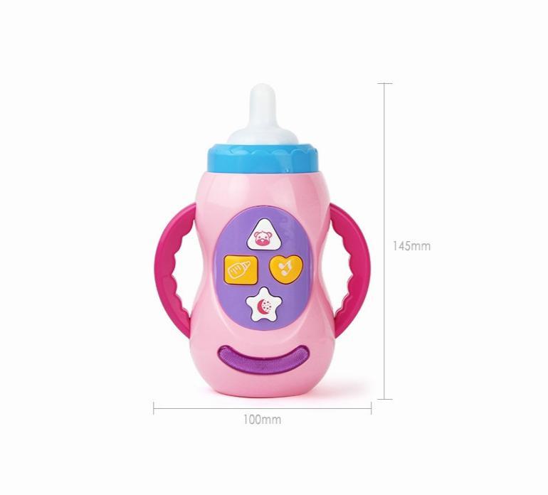 Baby Simulation Milk Bottle Toy LED Flashing Baby Bottle With Sound and Light Toys For Baby 4