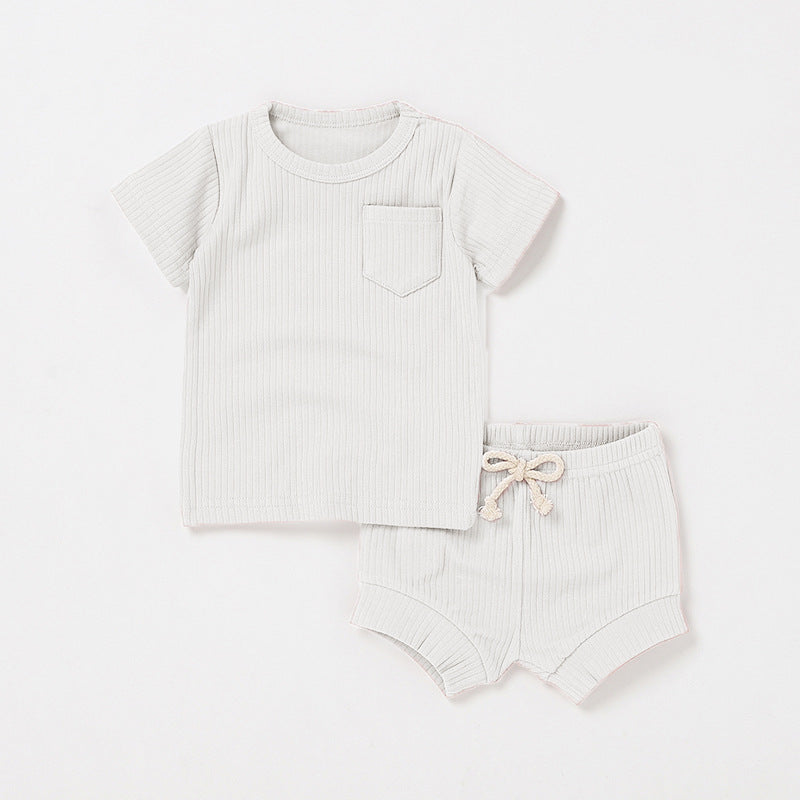 Newborn Short-sleeve And Shorts Set 9