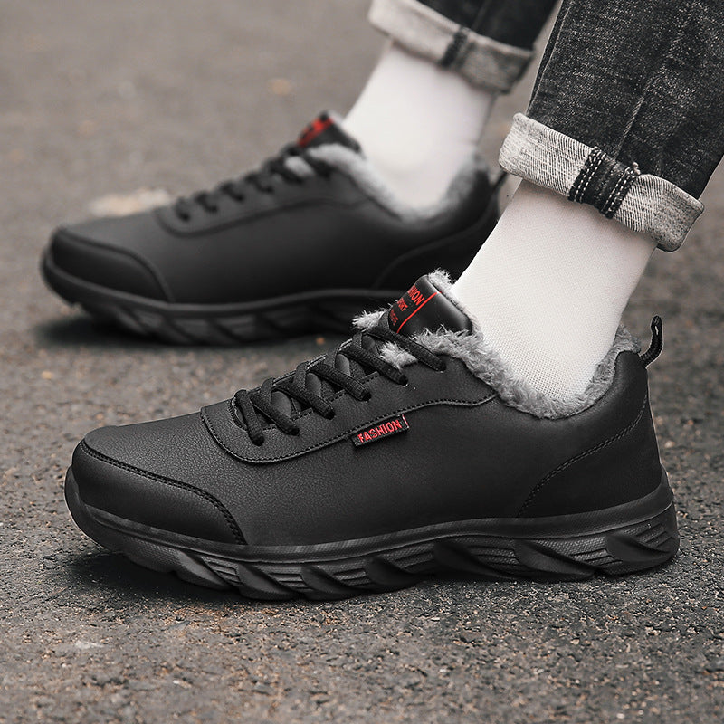 Men Sneakers Winter Warm Sports Shoes With Plush 2