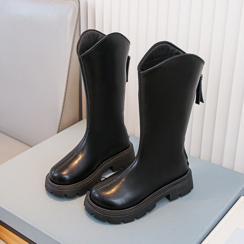 Girls' Shoes Winter Children's Boots Spring And Autumn Children's Shoes 6