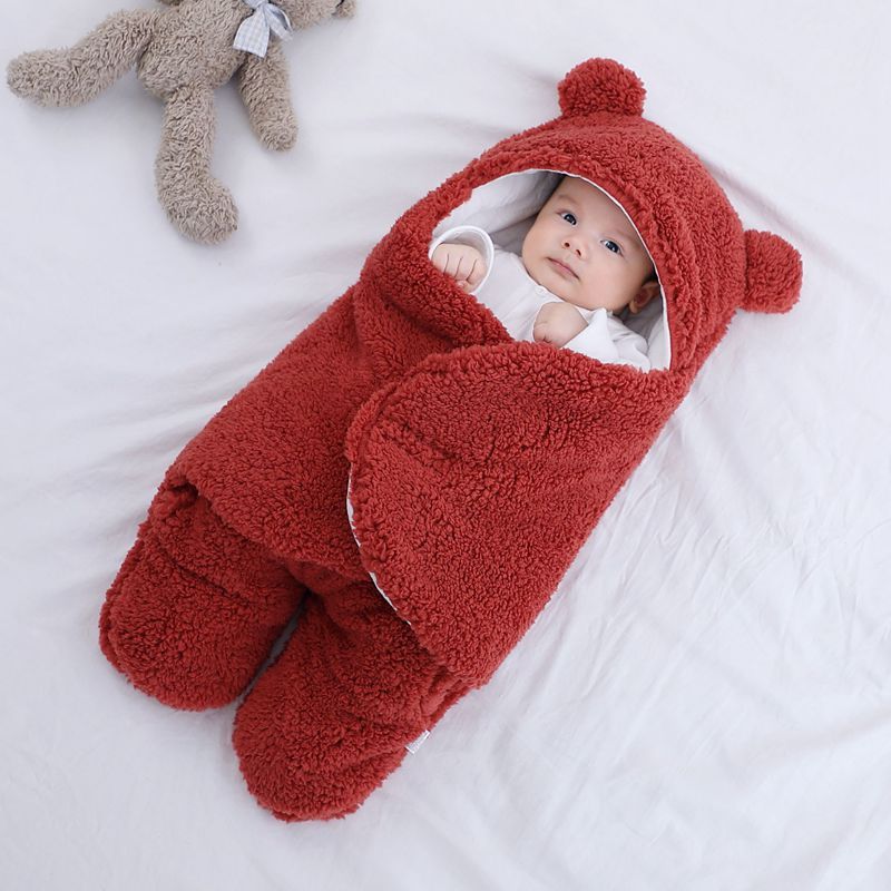 Baby Sleeping Bag Envelope for Newborn Baby Winter Swaddle Blanket 8