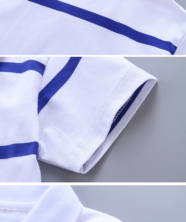 College Style Boys Polo Short Seeve T-shirt 3