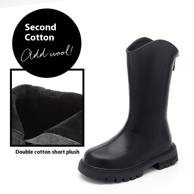 Girls' Shoes Winter Children's Boots Spring And Autumn Children's Shoes 8