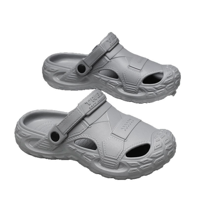 Mens Summer Outdoor Non-Slip Soft-Soled Closed-Toe Beach Clog Shoes 5