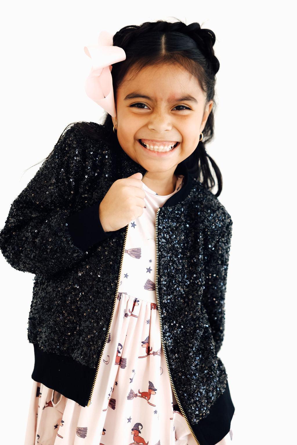 Black Sequin Jacket 2