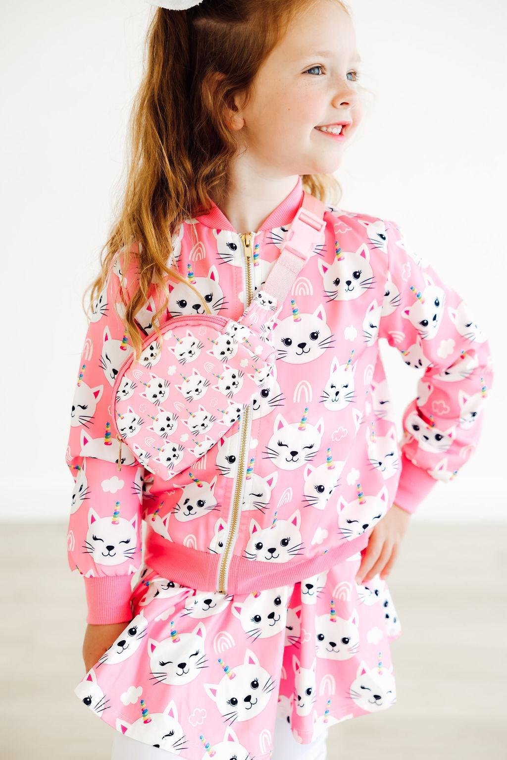 Unicorn Kitties Satin Jacket 2