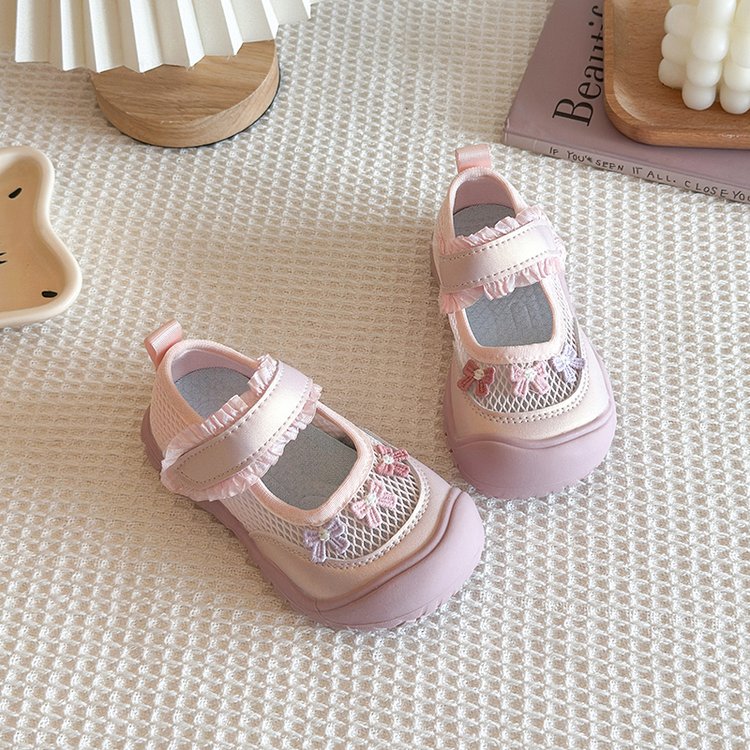 Children's Sports Shoes, Sandals, Breathable Mesh Shoes, Sweet Princess Shoes For Little Girls, Soft Soled Casual Shoes 3