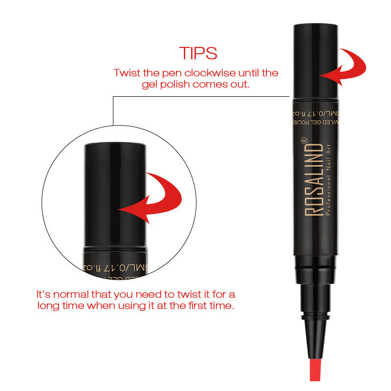 ROSALIND Phototherapy Gel Nail Polish Gel Pen 5ML 4