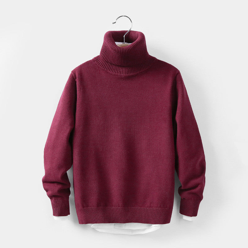 Autumn and winter high collar children's knitwear 1