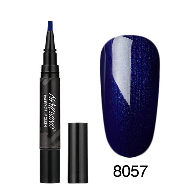 Art Manicure Venalisa 60 Colors Soak Off Enamel Convenience Clean Nail Glue Pen 33