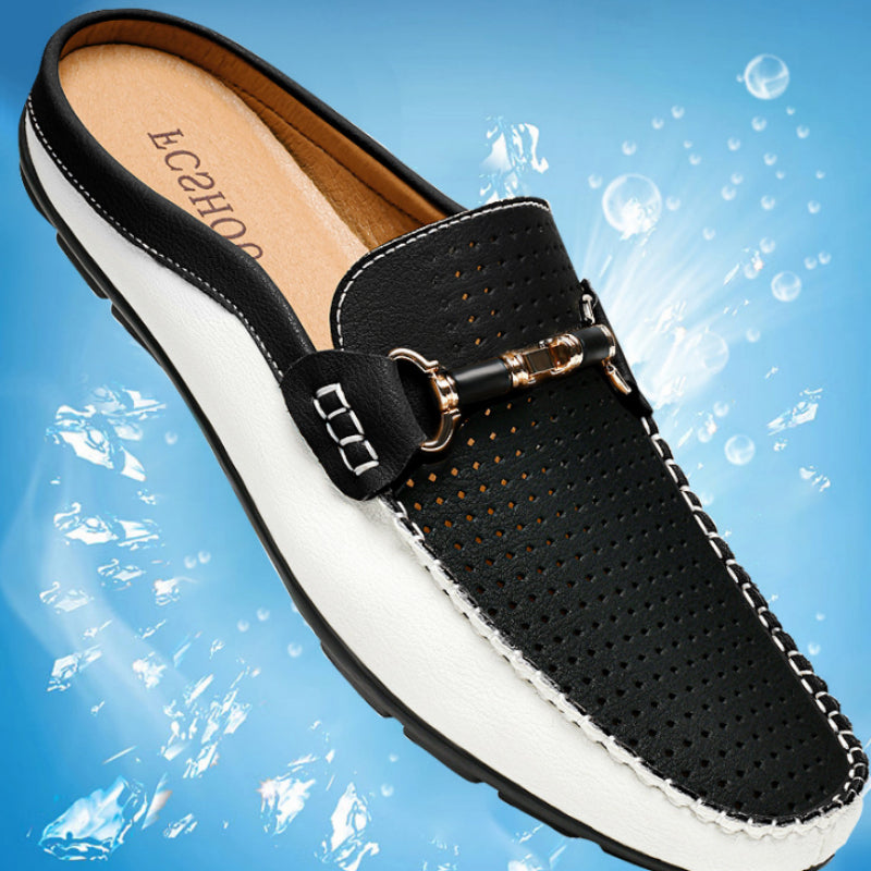 Large-size Leather Shoes Mens Breathable Loafer Shoes 1